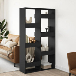Berkfield Room Divider Black 100X33X175 Cm Engineered Wood
