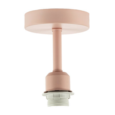 Happy Homewares Traditional Soft Blush Pink Ceiling Light Fitting To Hold Lamp Shades - image 1