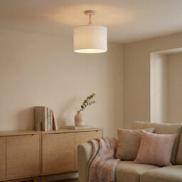 Happy Homewares Traditional Soft Blush Pink Ceiling Light Fitting To Hold Lamp Shades - thumbnail 6