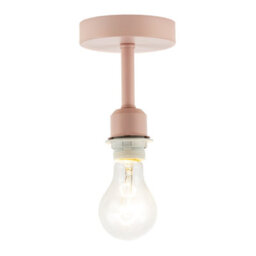 Happy Homewares Traditional Soft Blush Pink Ceiling Light Fitting To Hold Lamp Shades - thumbnail 2