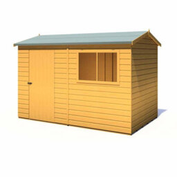 Shire Lewis 10 X 6 Feet Single Door Reverse Apex Style D Shed - L196.3 X W311.4 X H212.7 Cm - thumbnail 4