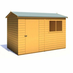 Shire Lewis 10 X 6 Feet Single Door Reverse Apex Style D Shed - L196.3 X W311.4 X H212.7 Cm - thumbnail 3