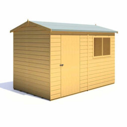 Shire Lewis 10 X 6 Feet Single Door Reverse Apex Style D Shed - L196.3 X W311.4 X H212.7 Cm - thumbnail 6