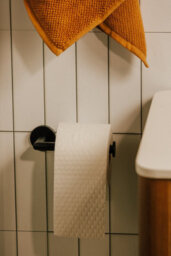Cosmic Toilet Roll Holder, Matt Black, Hidden Fixings, Anti-Corrosion, Start Collection - thumbnail 4
