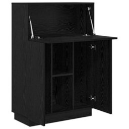 Walplus Desk With Door Black Oak 71.5 X 31.5 X 106.5 Cm Engineered Wood - thumbnail 5