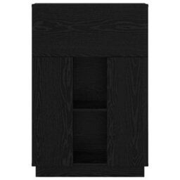 Walplus Desk With Door Black Oak 71.5 X 31.5 X 106.5 Cm Engineered Wood - thumbnail 6