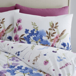 Catherine Lansfield Bedding Countryside Floral Floral Duvet Cover Set With Pillowcase Pink / Blue - thumbnail 4