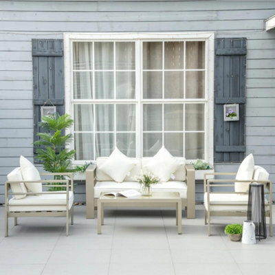 Chilli Seating Luxe 4 Piece Aluminium Frame Furniture Set
