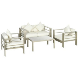 Chilli Seating Luxe 4 Piece Aluminium Frame Furniture Set - thumbnail 3