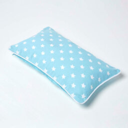 Homescapes Cotton Blue Stars Cushion Cover, 30 X 50 Cm - thumbnail 4