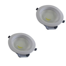 Led Recessed Ceiling Downlights Pack Of 2 15W Cool White 6000K Slim Round Spotlights - thumbnail 1