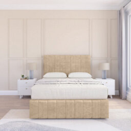 "Sloomy 2Ft6 California Divan Bed Base Almond Coinston ,2 Drawers, 12"" Footboard & 26"" Struts Headboard - Small Single" - thumbnail 2