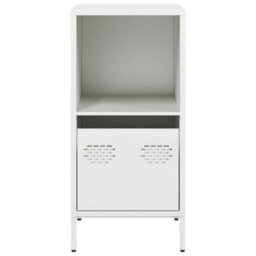 Berkfield Sideboard White 35X39X73.5 Cm Cold-Rolled Steel - thumbnail 4