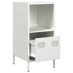Berkfield Sideboard White 35X39X73.5 Cm Cold-Rolled Steel - thumbnail 5