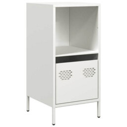 Berkfield Sideboard White 35X39X73.5 Cm Cold-Rolled Steel - thumbnail 2