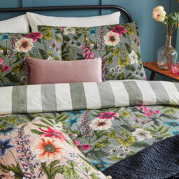 Wylder Hidcote Manor Botanical Duvet Set, Double, Blue - thumbnail 2