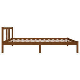 Berkfield Bed Frame Honey Brown Solid Wood 90X200 Cm - thumbnail 5