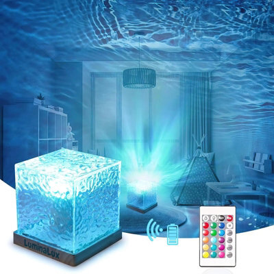 Rgb Crystal Cube Led Night Lamp With Remote - image 1