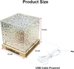 Rgb Crystal Cube Led Night Lamp With Remote - thumbnail 4