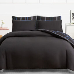 Lazzaro Luxury Microfiber King Duvet Cover Set Durable Lightweight Bedding Sets With Zipper Closure - thumbnail 5