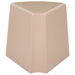Wyld And Coco Set Of 4 Beige Stackable Garden Stools - Lightweight Abs Patio Seats, W43 X D35 X H45Cm - thumbnail 4