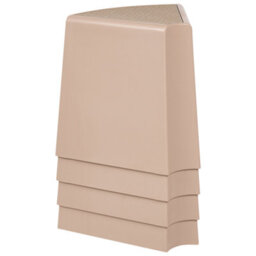 Wyld And Coco Set Of 4 Beige Stackable Garden Stools - Lightweight Abs Patio Seats, W43 X D35 X H45Cm - thumbnail 7
