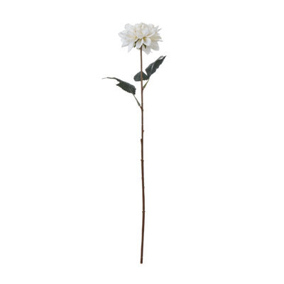 Wyld Haus Set Of 3 Tall White Artificial Dahlia Stems   830mm Faux Flowers - image 1