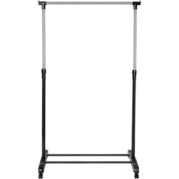 Adjustable Mobile Clothes Coat Garment Hanging Rail - thumbnail 1