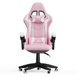 Onemill Gaming Chair Racing Style Ergonomic High Back Computer Chair With Height Adjustment, Headrest And Lumbar Support(Pink)