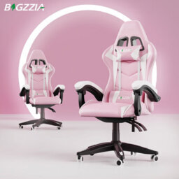 Onemill Gaming Chair Racing Style Ergonomic High Back Computer Chair With Height Adjustment, Headrest And Lumbar Support(Pink) - thumbnail 6
