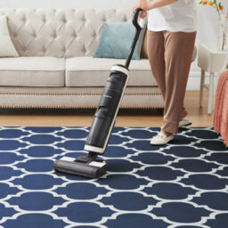 Oxford Homeware Printed Rug, Non-Slip Pets Friendly, Living Room Rugs And Bedroom Rugs, (Ava Navy, 200X290Cm) - thumbnail 5