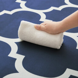 Oxford Homeware Printed Rug, Non-Slip Pets Friendly, Living Room Rugs And Bedroom Rugs, (Ava Navy, 200X290Cm) - thumbnail 4