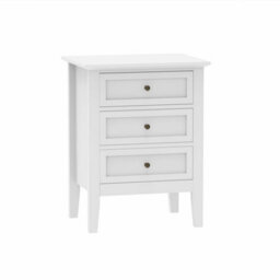Melody Maison Large 6 Drawer Chest Of Drawers And Pair Of 3 Drawer Bedside Tables - Rowley White Range - thumbnail 8