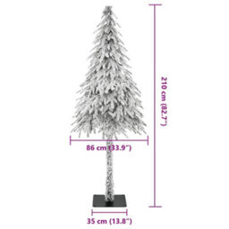 Vidaxl Christmas Tree With 300 Leds White 210 Cm Pe And Steel - thumbnail 3