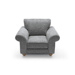 Abakus Direct Ingrid Collection Armchair In Steel Grey - thumbnail 5