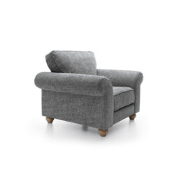Abakus Direct Ingrid Collection Armchair In Steel Grey - thumbnail 4