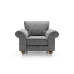 Abakus Direct Ingrid Collection Armchair In Steel Grey - thumbnail 2
