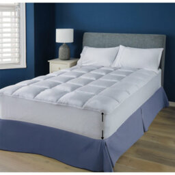 Skirted Hypoallergenic Mattress Topper With Bounce Back Fill Fits Mattresses Up To 40Cm Deep - thumbnail 1
