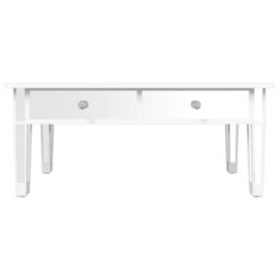 Berkfield Mirrored Coffee Table 106X45X45 Cm Engineered Wood And Glass - thumbnail 6