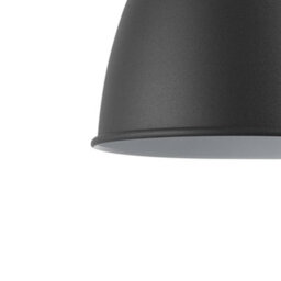 Beliani Graphite Grey Industrial Pendant Lamp 179Cm Drop, Copper-Top Shade, Iron Frame - thumbnail 3