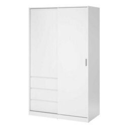 Wyld Haus Budapest White Oak-Style Sliding Wardrobe 2 Doors 3 Drawers - thumbnail 4