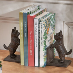 Dibor Vintage Style Antique Pair Of Westie Cast Iron Bookends