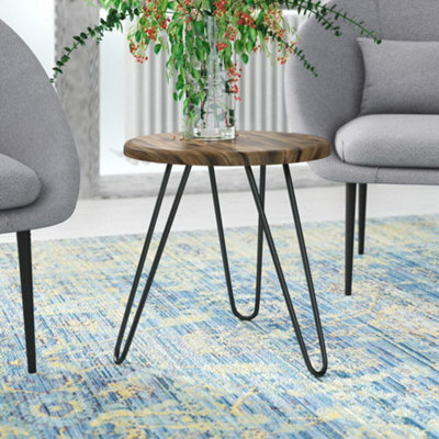 Aspect Furniture Brockton Manufacturer Wood Round Side/end Table,vintage - image 1