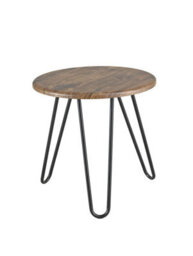 Aspect Furniture Brockton Manufacturer Wood Round Side/end Table,vintage - thumbnail 2