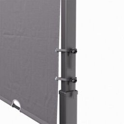 Thehotsale 360Cm W X 283Cm D X  227Cm H Retractable Arc-Shaped Pergola With Steel Frame Grey - thumbnail 7