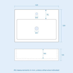 Nes Home 600mm White Vanity Cabinet And Small 420mm Counter Top Basin Sink - thumbnail 7