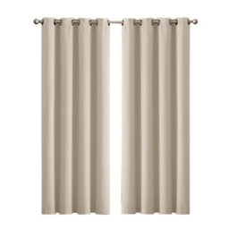 Marlow Blackout Curtains Window Curtain Draperies Pair Eyelet Bedroom Decor - thumbnail 1