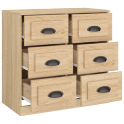 Berkfield Sideboard Sonoma Oak 70X35.5X67.5 Cm Engineered Wood - thumbnail 8