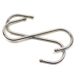 AB Tools 2Pk Large S Hook 150 X 110mm Hook Stainless Steel Home Kitchen Garden Garage - thumbnail 2