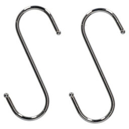 AB Tools 2Pk Large S Hook 150 X 110mm Hook Stainless Steel Home Kitchen Garden Garage - thumbnail 1